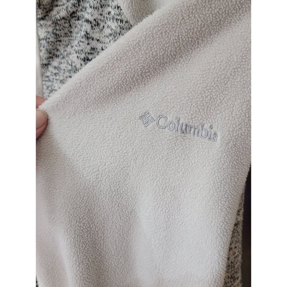 Columbia Womens Full-Zip Hooded Fleece Jacket XL Gray - Picture 3 of 8
